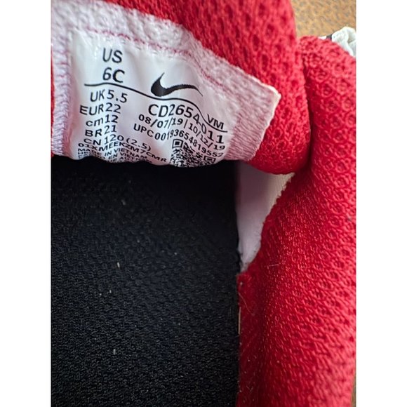 NIKE AIR MAX 270 TODDLER INFANTE 6C REACT UNIVERSITY RED CD2654-011 - Picture 7 of 9